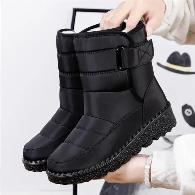 Damen Wasserdichter Schneestiefel – Rutschfest & Warm | Große Größen
