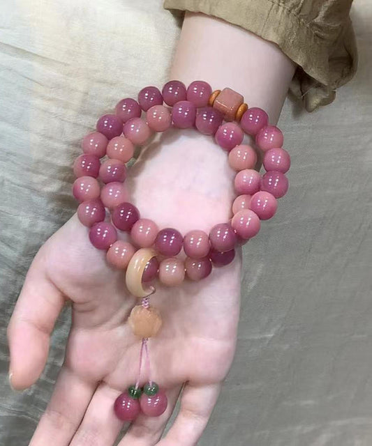 Bracelet à breloques Bodhi So double couche Lotus Boutique - Amawinc