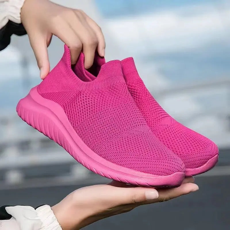 Baskets Respirantes en Maille Unisexe pour Homme et Femme Légères Écoresponsables Ajustement Flexible