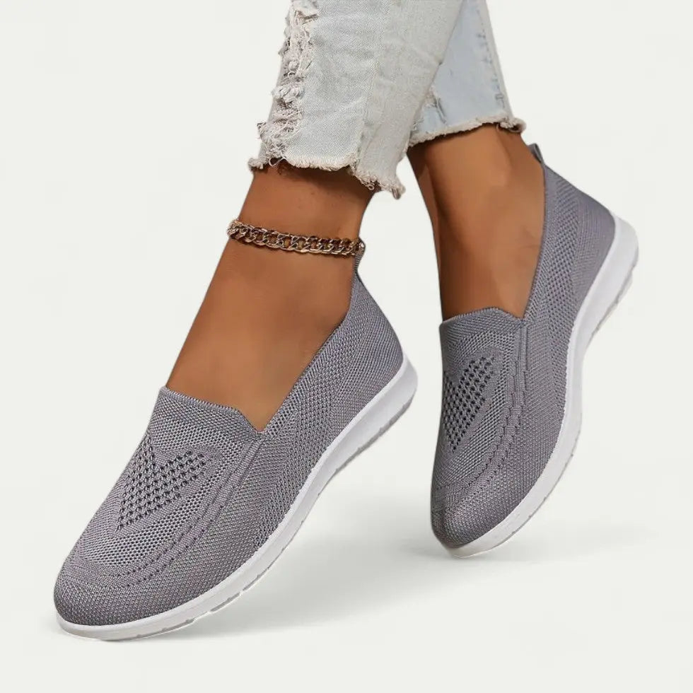Chaussures De Marche Femme Respirantes Sans Lacets Confort Facile À Enfiler Style Amawinc