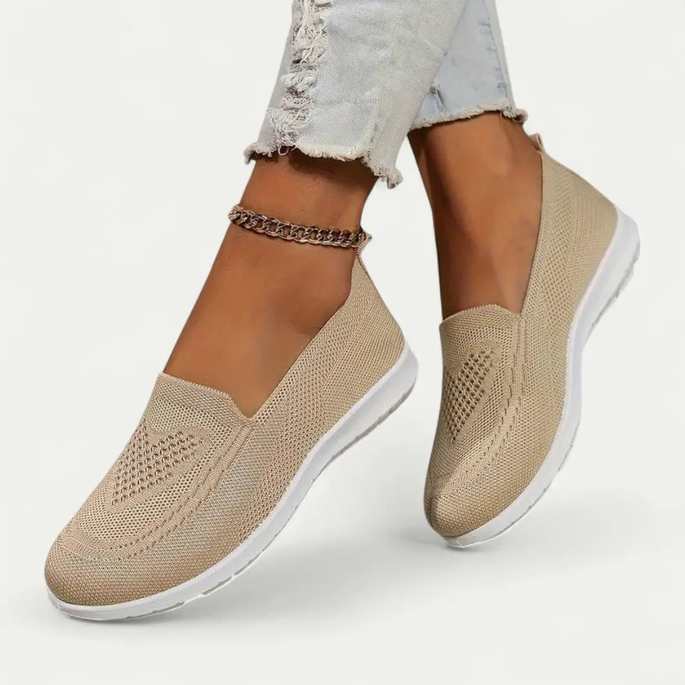 Chaussures De Marche Femme Respirantes Sans Lacets Confort Facile À Enfiler Style Amawinc