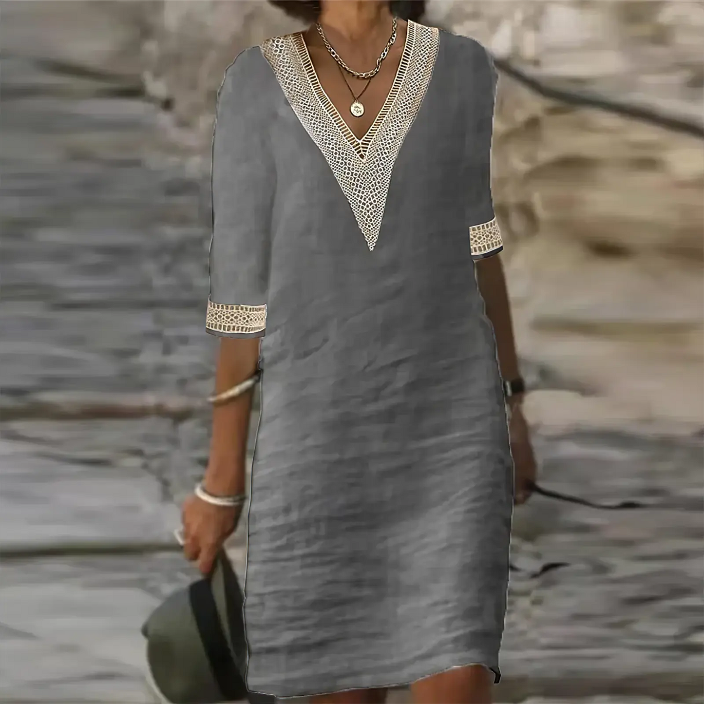 Robe D'Été Respirante Pour Femmes Chic Et Confortable En Coton Lin Léger Idéale Pour Journées Ensoleillées