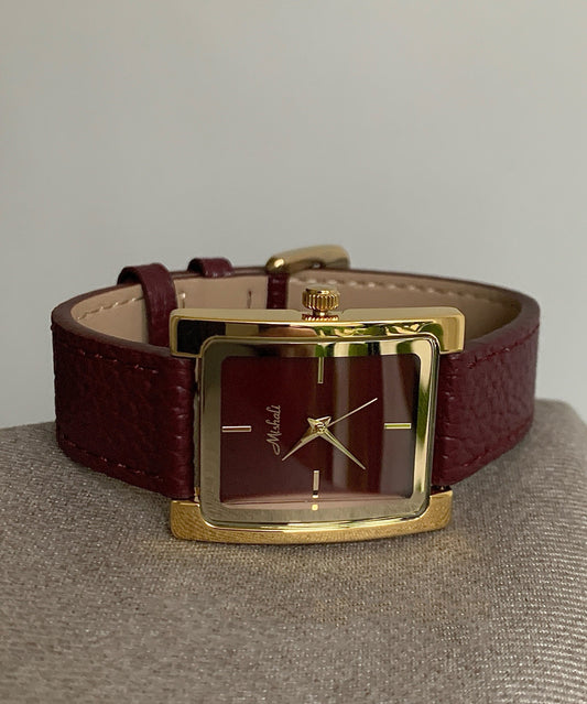 Montres à quartz en cuir et métal Mulberry - Amawinc