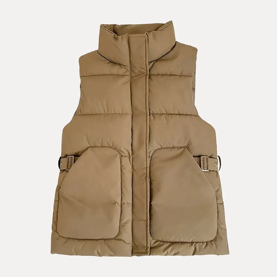 Gilet Sans Manches Brooke En Coton Avec Duvet Doux Et Chaud Pour Automne Et Hiver