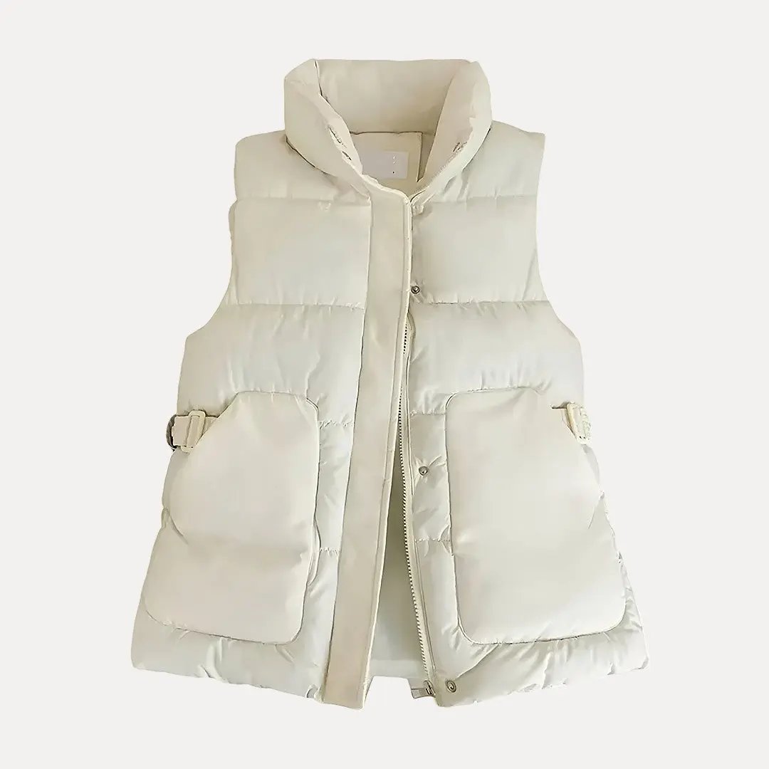 Gilet Sans Manches Brooke En Coton Avec Duvet Doux Et Chaud Pour Automne Et Hiver