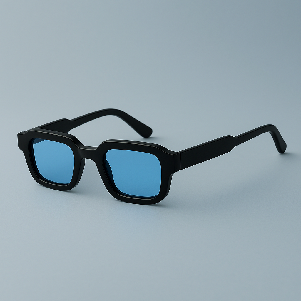Lunettes De Soleil Lucent Metro Shades Cadre Transparent Carré Charme Retro Teinte Chaude Et Protection UV Totale