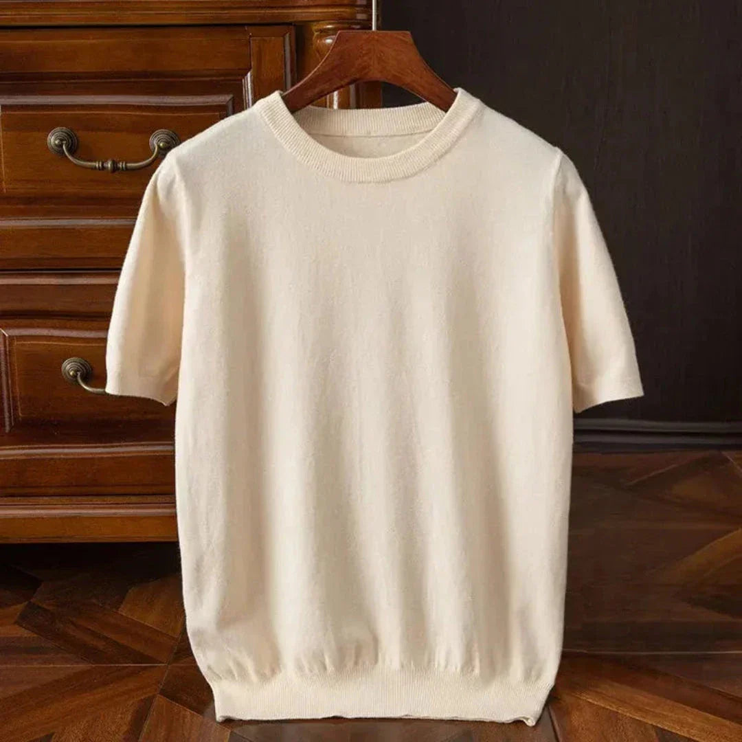 Tee Shirt Bruce En Laine Viscose À Manches Courtes Col Rond Douce Et Légère Amawinc Pour Tenue Quotidienne