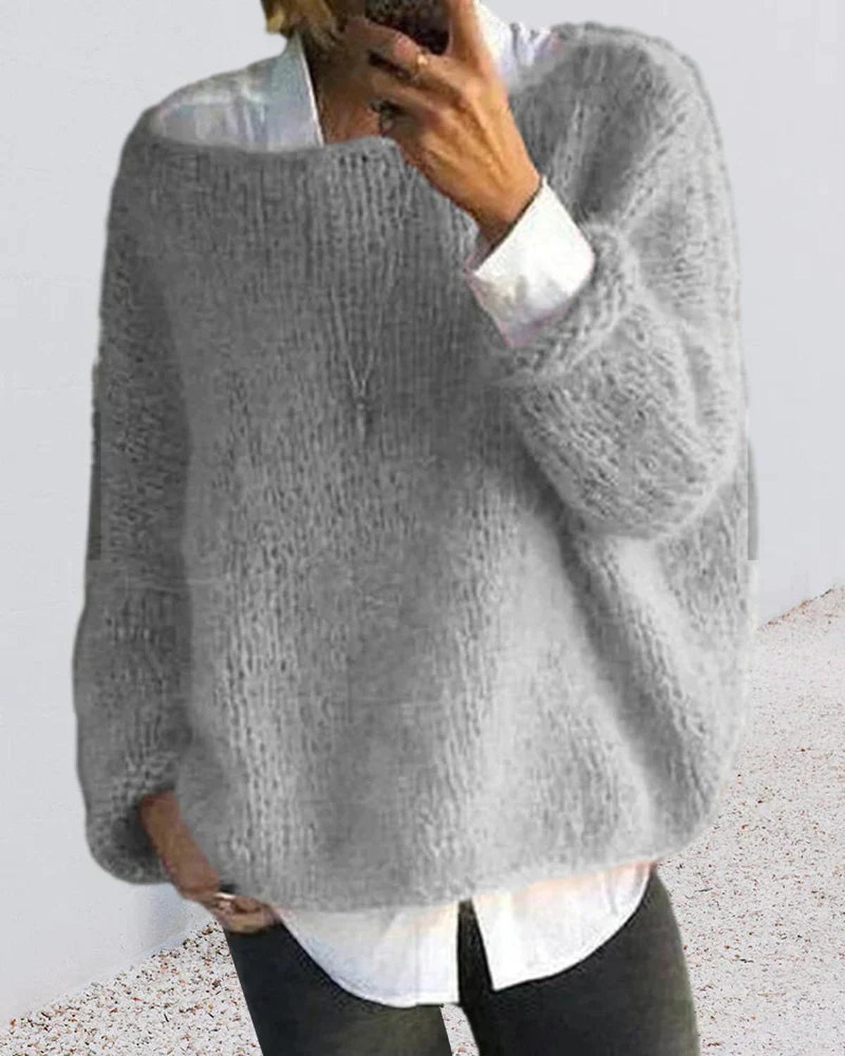 Bella Pull En Maille Douce Pour Femmes Avec Manches Longues Confort Et Chaleur Hivernale