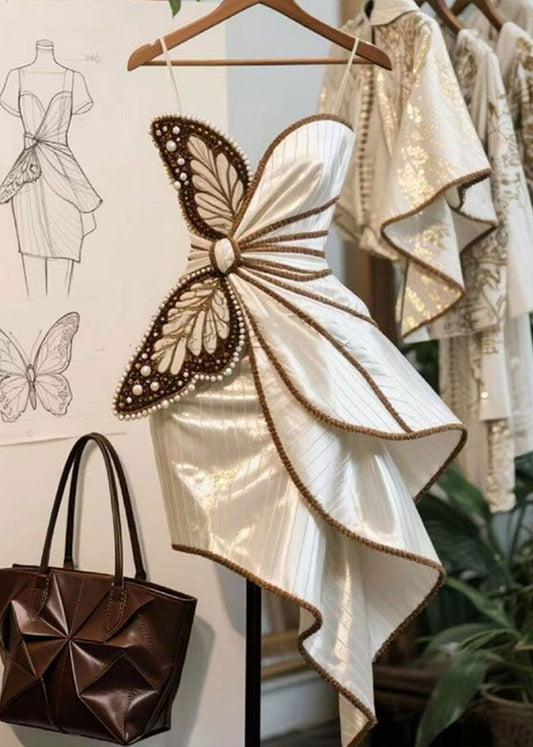 Décoration papillon pour ongles, design asymétrique, nouveauté 2025 - Amawinc