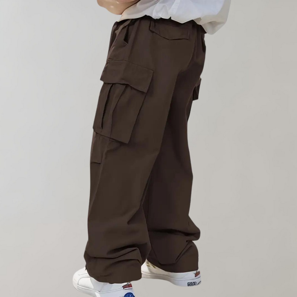 Pantalon Cargo Pour Homme Coupe Droite Décontracté Avec Poches Cargo Pratiques Et Polyvalentes Pour Activités
