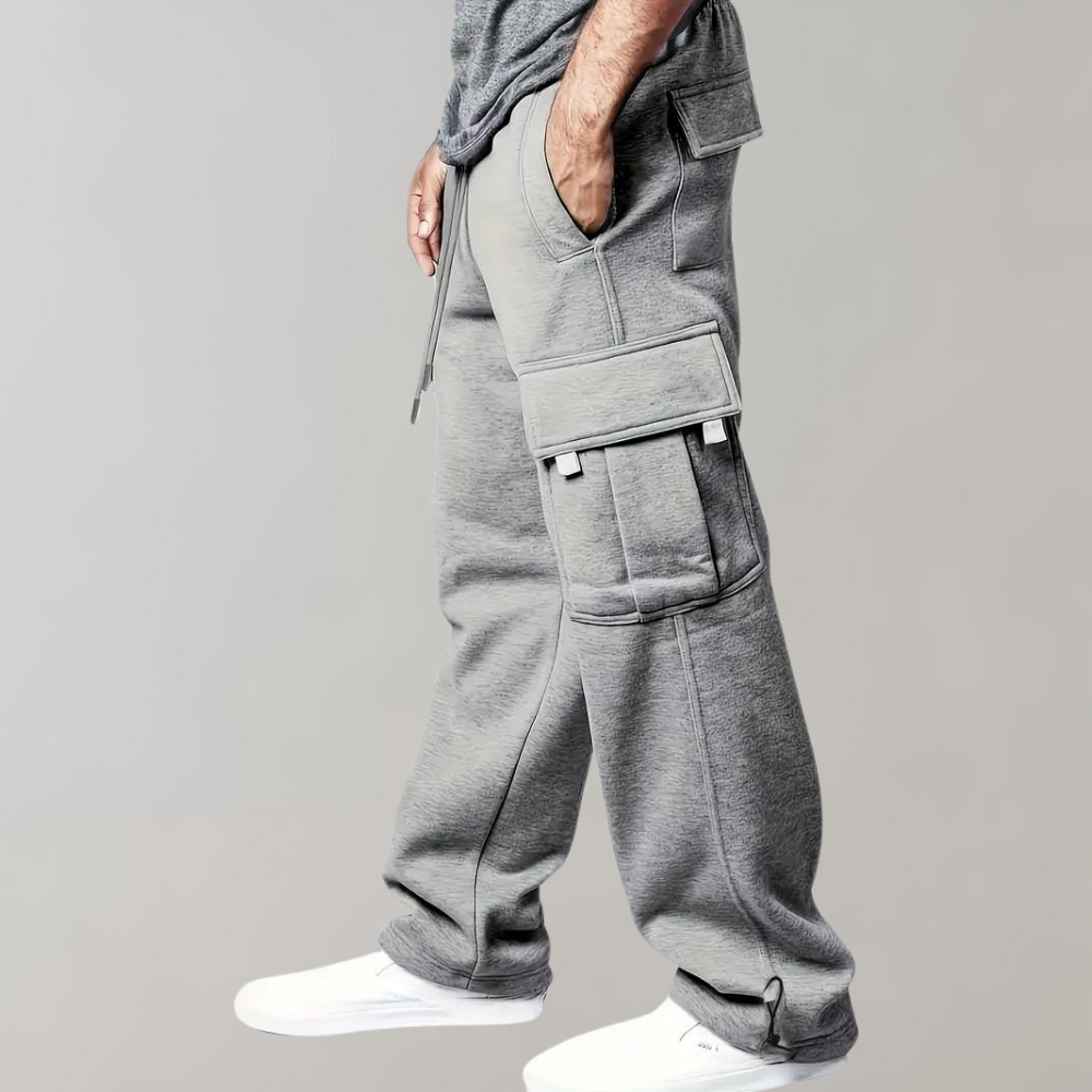 Amawinc Pantalon Cargo Homme À Coupe Décontractée Avec Poches Multiples Pour Style Extérieur Urbain