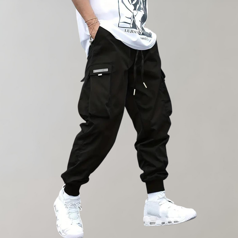 Pantalon Cargo Homme Amawinc À Taille Ajustable Et Poignets Élastiques À Coupe Décontractée