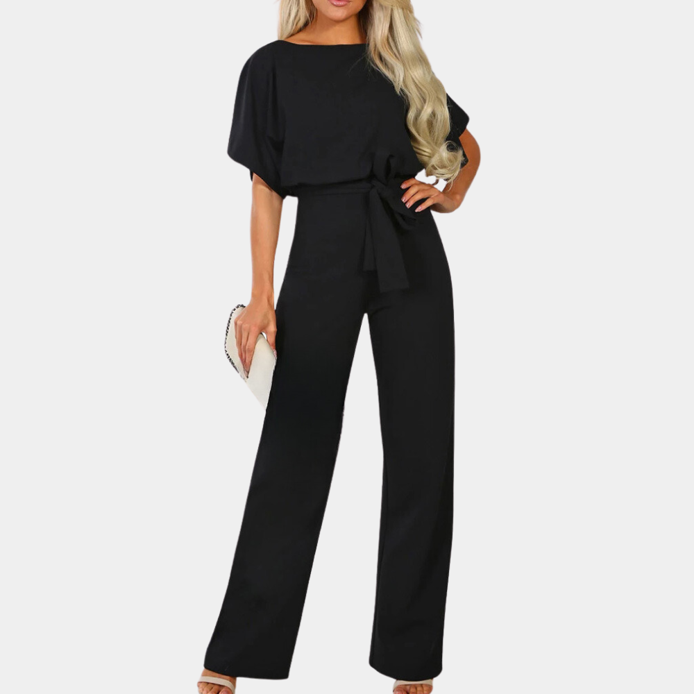 Amawinc Combinaison Femme En Tissu Léger À Manches Batwing Avec Ceinture Et Coupe Décontractée Pour Printemps Été