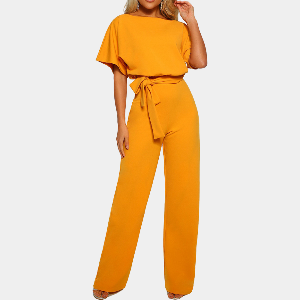 Amawinc Combinaison Femme En Tissu Léger À Manches Batwing Avec Ceinture Et Coupe Décontractée Pour Printemps Été