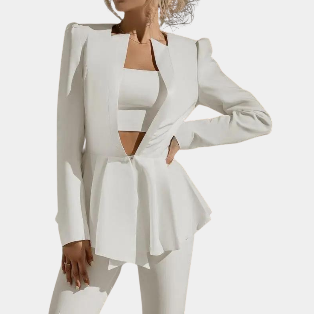 Damen-Blazer-Set Jamalia: Glamouröses 3-teiliges Outfit