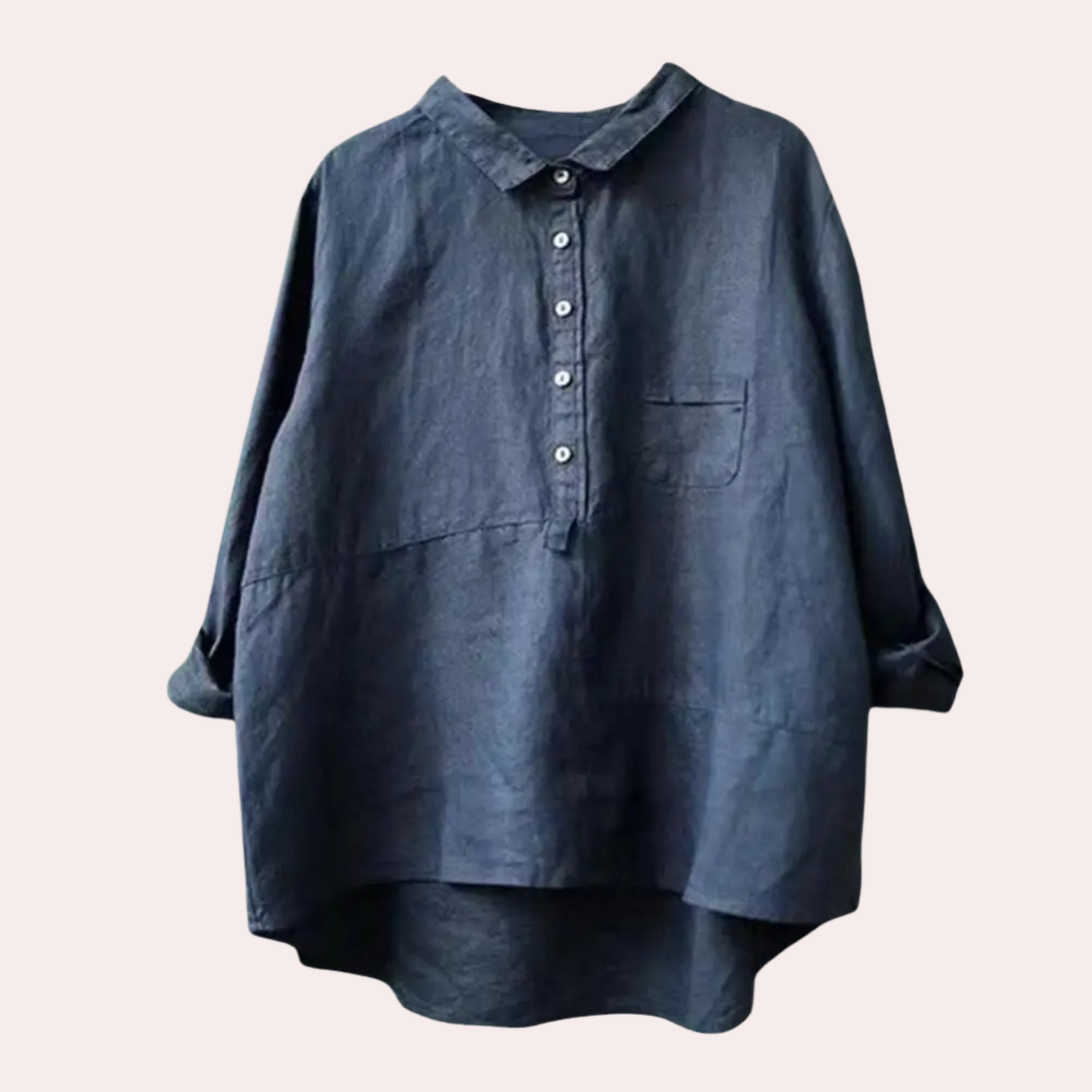 Chemise Femme Coupe Ample Fermeture À Boutons Tissu Respirant Léger Idéale Pour Le Quotidien Décontracté