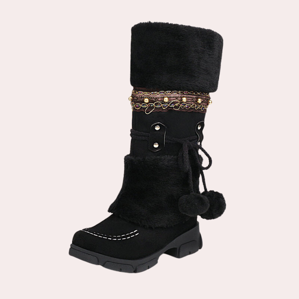 Edle, warme Damen-Winterstiefel Angelia
