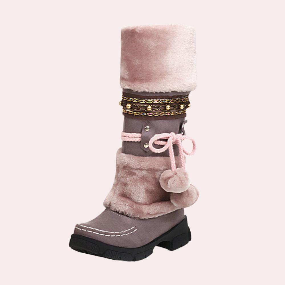 Edle, warme Damen-Winterstiefel Angelia