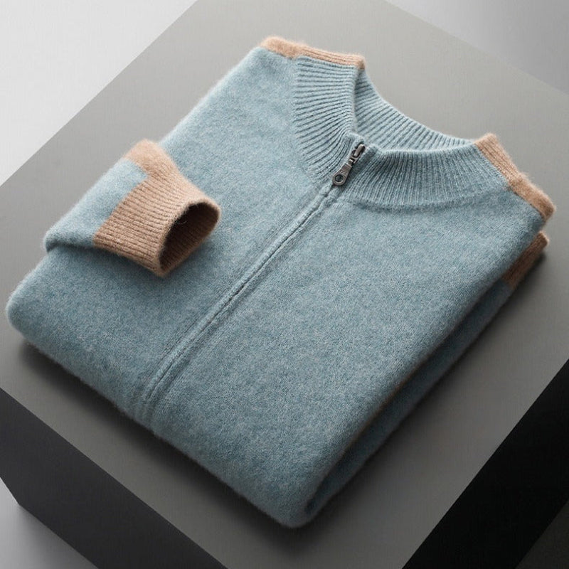 Veste En Laine Vierra Structure Avec Col Épuré Et Fermeture À Pression Cachée Pour Une Isolation Élégante