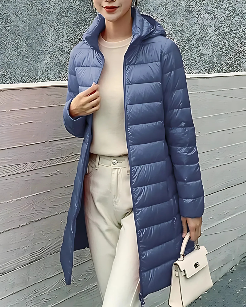 Doudoune Femme Mi-longue Coupe Moulante Capuche Isolante Matelassée Nordisk-Flair Amawinc
