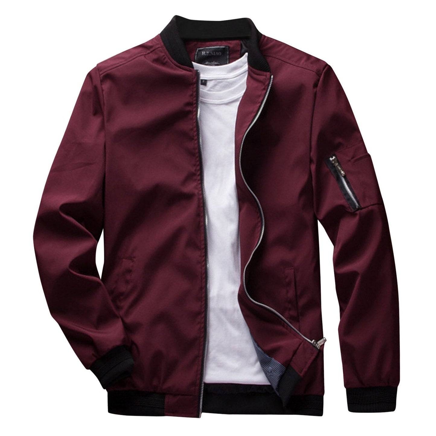 Veste Carl Moderne Pour Homme À Fermeture Éclair Olive Vert Amawinc Vêtements Décontractés