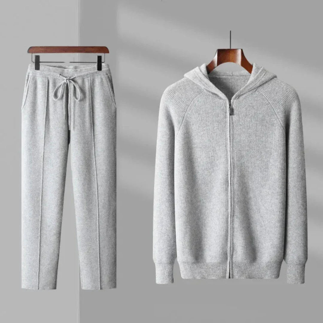 Ensemble Hoodie et Pantalon en Laine Calvin Luxe Confort et Style Décontracté Ultra Confort
