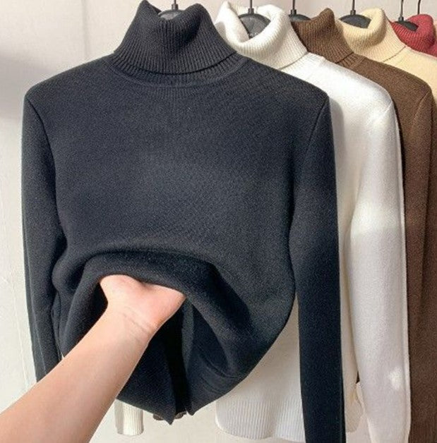 Bequemer Rollkragenpullover Damen