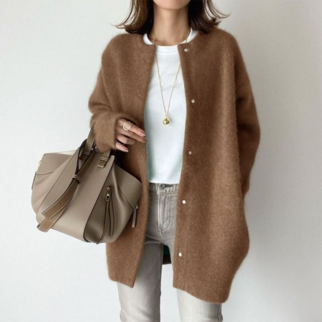 Kimberly Cardigan Femme Élégant À Coupe Décontractée Chaud Pour Hiver Confort Absolu