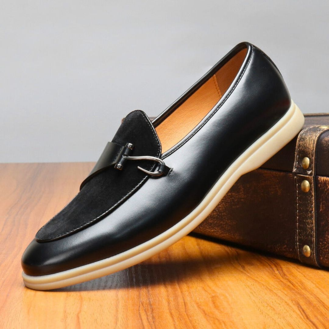 Mocassin À Bride En Cuir Luxe Cassian Amawinc Pour Professionnels Élégants Et Confortables