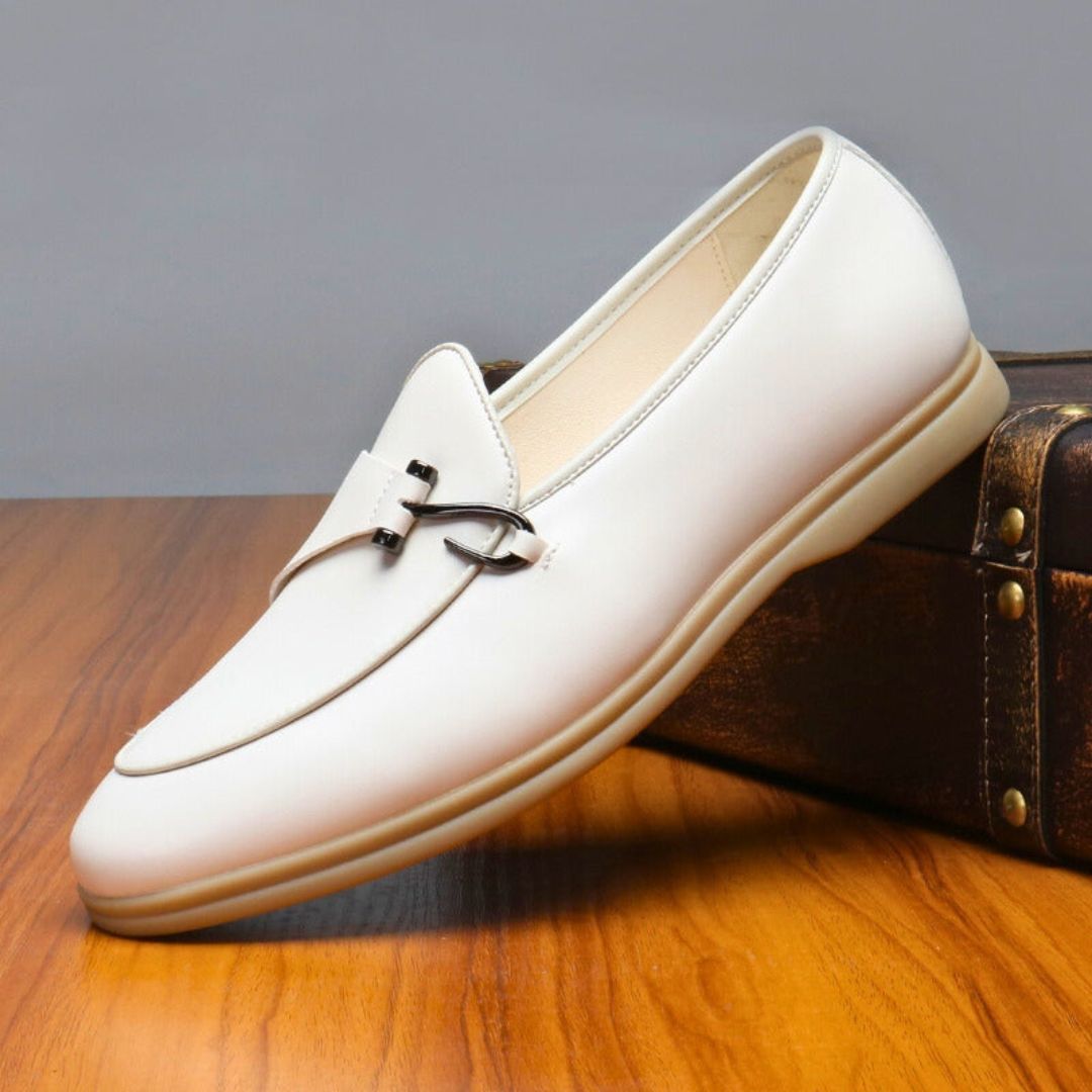 Mocassin À Bride En Cuir Luxe Cassian Amawinc Pour Professionnels Élégants Et Confortables