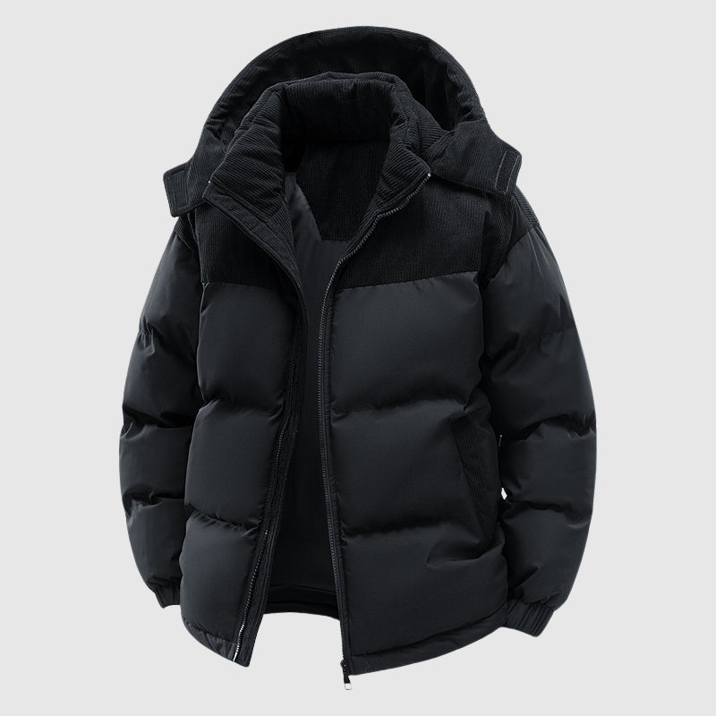 Doudoune Homme Zippée Avec Capuche Amawinc Manteau Hiver Polyester Isole Tres Chaud