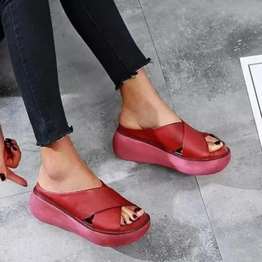Sandales À Brides Croisées À Plateforme Waylynn Légères Pour Confort Quotidien Et Look Moderne Été