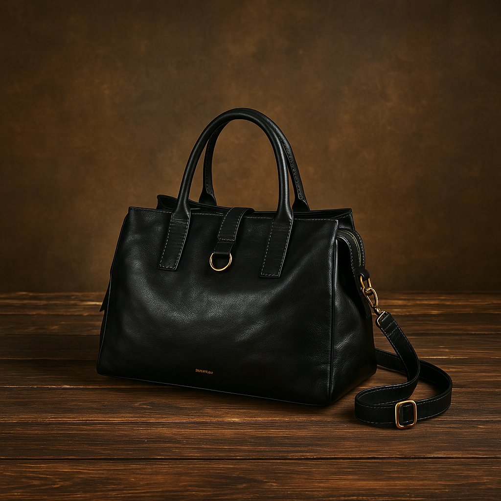 Sac À Main En Cuir Kelly Amawinc Taupe Marron Intemporel Avec Quincaillerie Or Pour Jour Soir