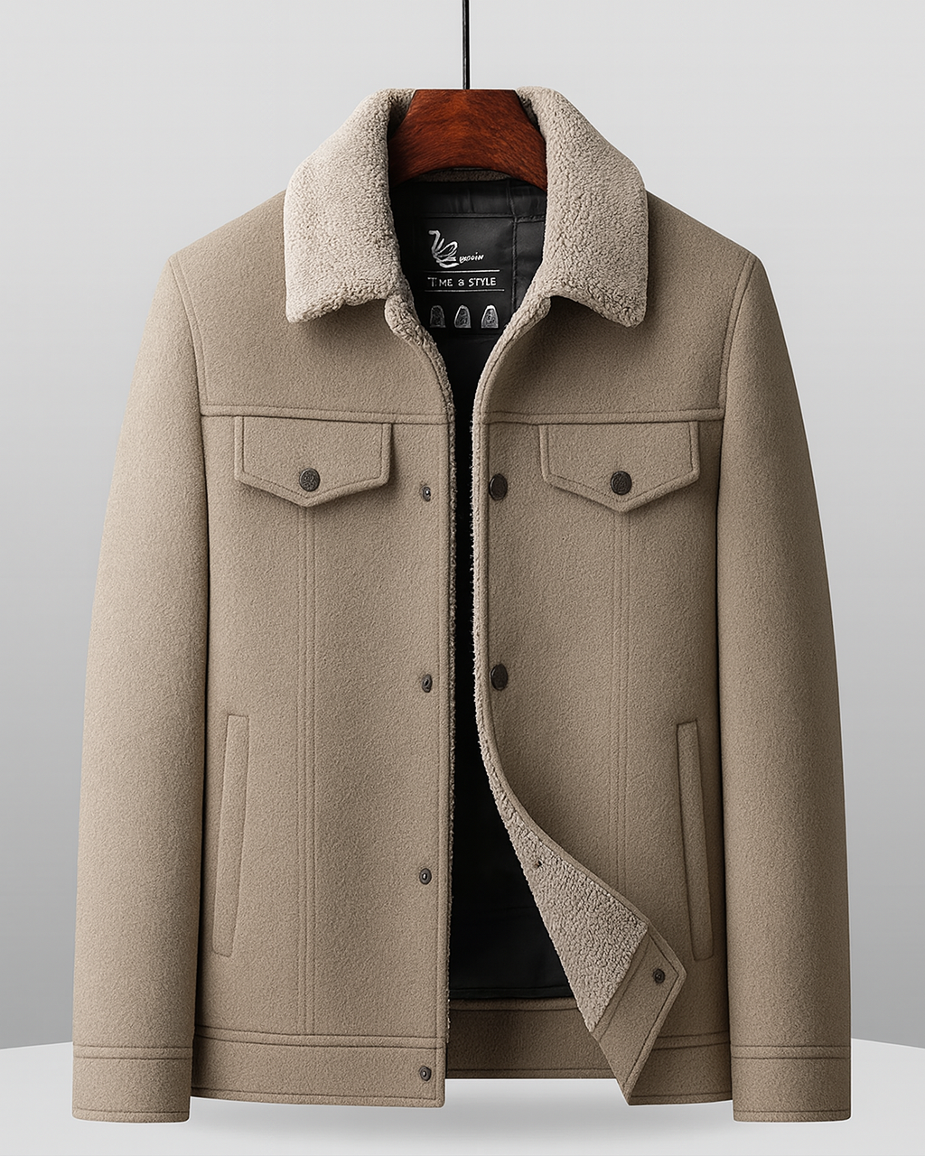 Veste Rhode En Laine Sherpa Avec Doublure En Duvet Pour Isolation Légère Et Confortable