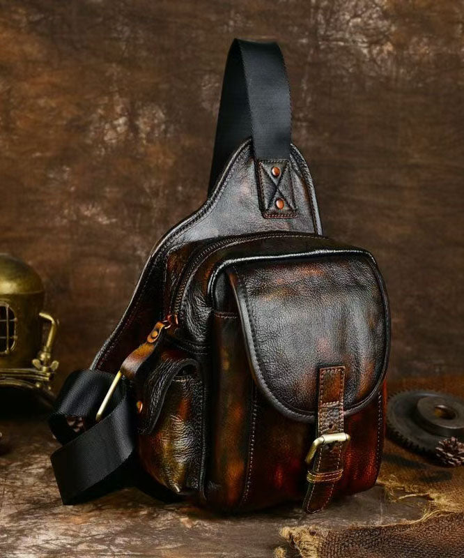 Sac à dos Chic Coffee en cuir de veau solide et durable - Amawinc