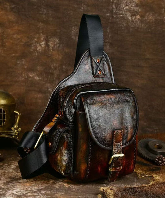 Sac à dos Chic Coffee en cuir de veau solide et durable - Amawinc
