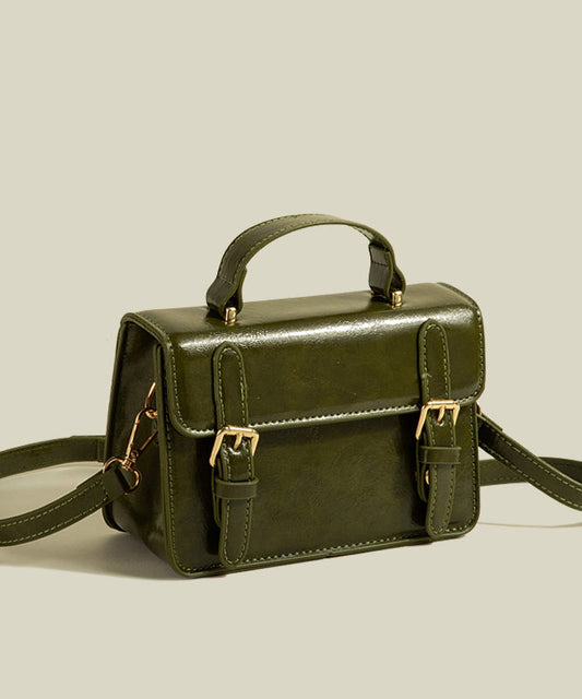 Sac micro chic en similicuir vert uni et durable - Amawinc