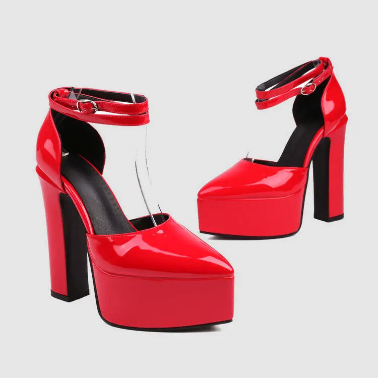 Talons Hauts Cuir Odile Amawinc Femme Elegance Polyvalente Confort Raffiné Bureau Soirée