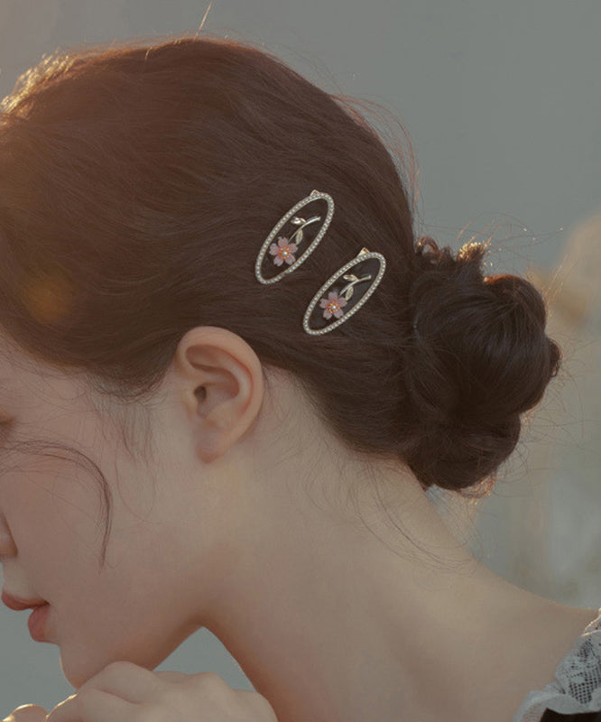 Épingle à cheveux en résine et alliage noir de style chinois - Amawinc