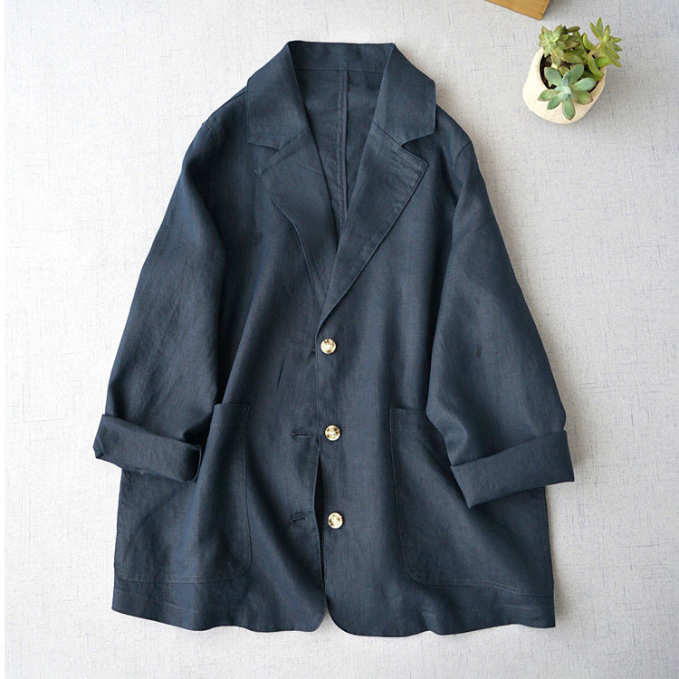 Chloé Montclair Blazer Lin Coton Chic Pour Été Fin Début Automne Élégant Décontracté