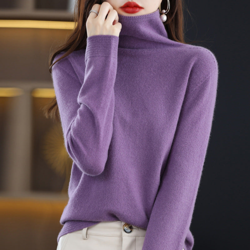 Chloé Pull En Laine Glamour Montclair Col Roulé Élégant Couleurs Riches Pour Femme