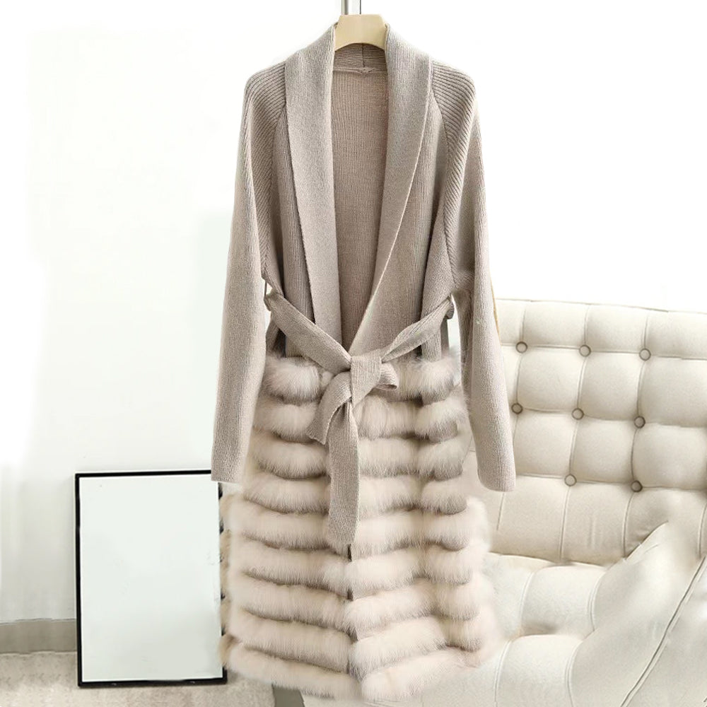Chloé Montclair Cardigan En Laine Du Nord Douce Avec Ourlet En Fausse Fourrure Pour Un Charme Hivernal Sophistiqué