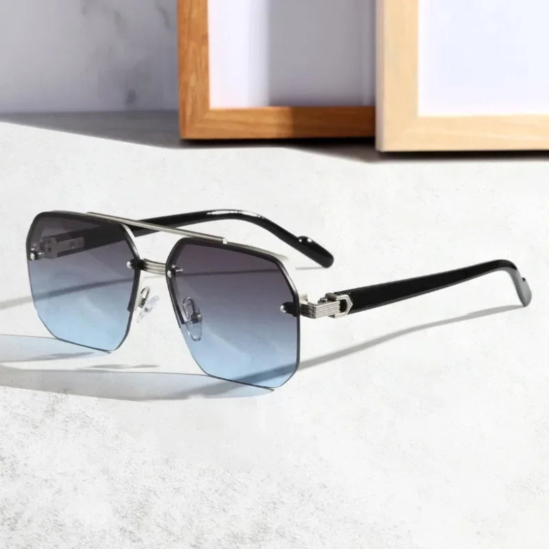 Lunettes De Soleil Sans Monture Chloe Femme Verres Dégradés Plaquettes Nasales Ajustables