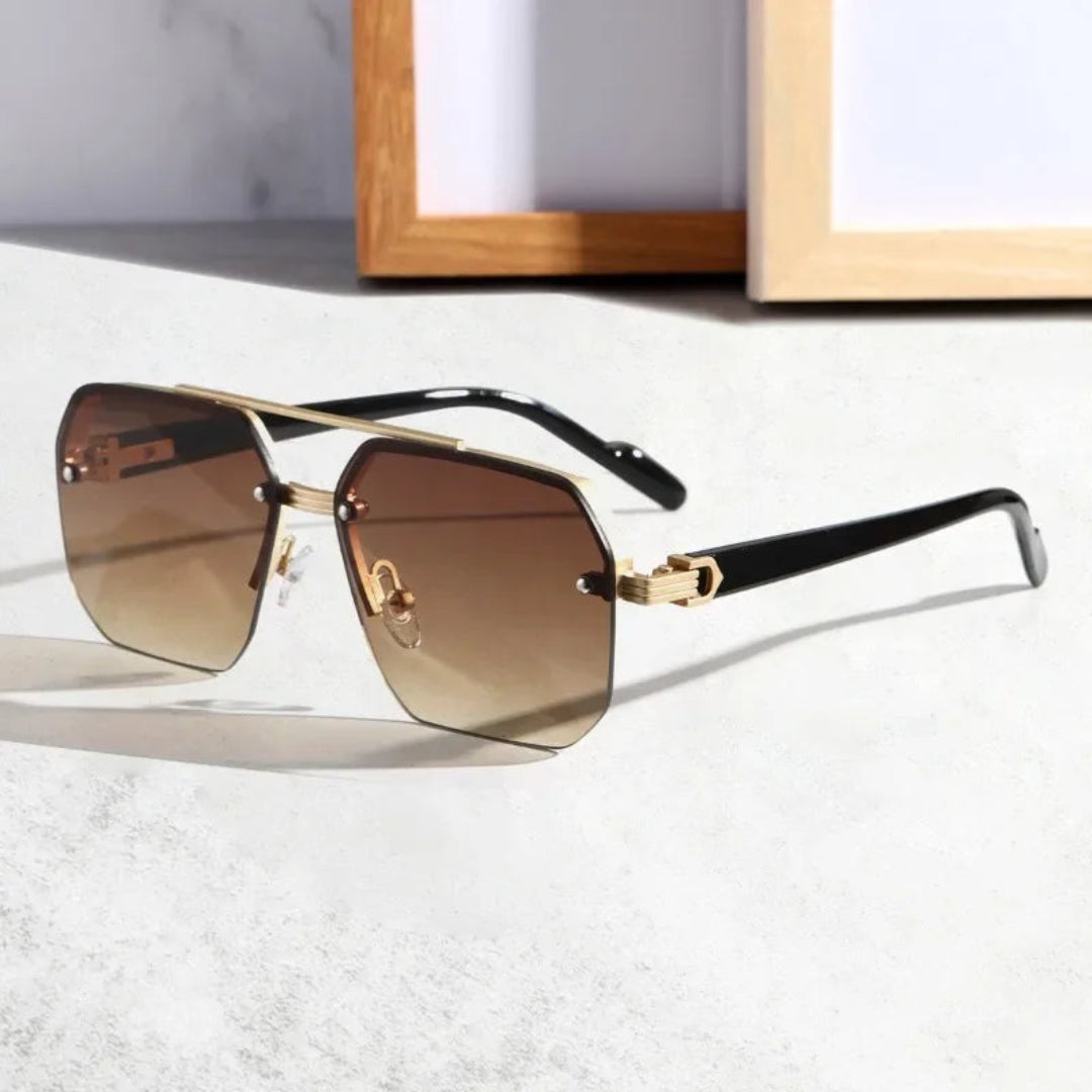 Lunettes De Soleil Sans Monture Chloe Femme Verres Dégradés Plaquettes Nasales Ajustables