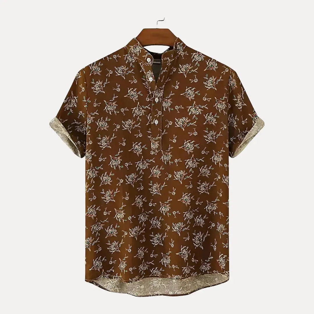 Chemise Estivale À Manches Courtes Floral Bay Breeze Respirante Légère Pour Beaux Jours
