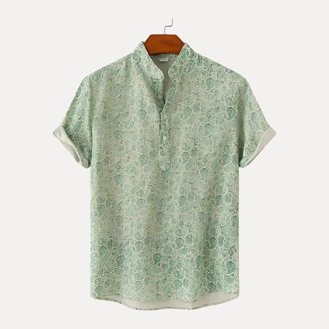 Chemise Estivale À Manches Courtes Floral Bay Breeze Respirante Légère Pour Beaux Jours