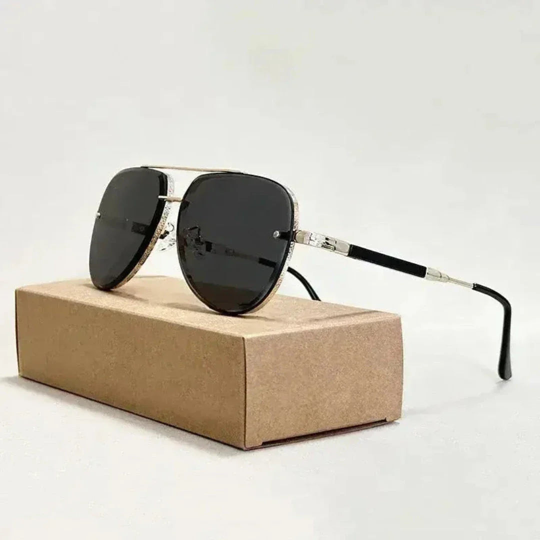 Lunettes De Soleil Aviateur Avec Cadre Métal Dégradé Chynna Unisexe Avec Double Pont