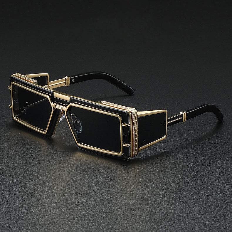 Lunettes De Soleil Citadel Shades Design Carré Forteresse Pour Un Style Rebelle Et Affirmé