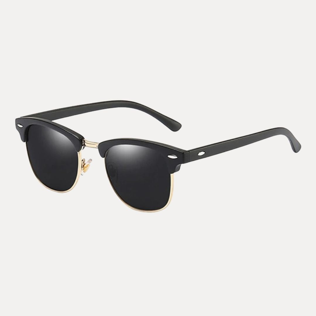 Lunettes De Soleil Polarisées Demi Monture Classiques Ultra Légères Protection UV400 Anti Reflets