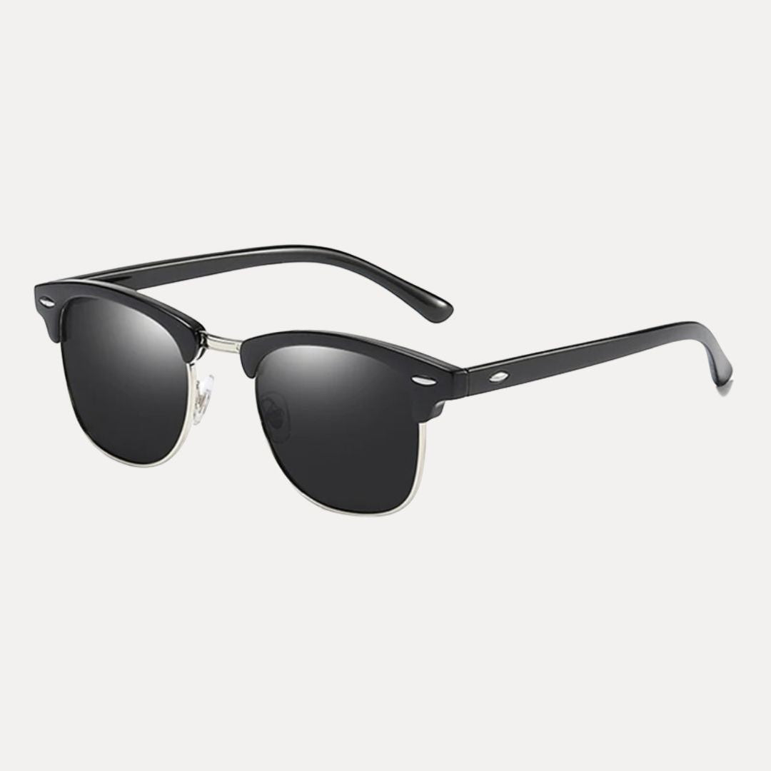 Lunettes De Soleil Polarisées Demi Monture Classiques Ultra Légères Protection UV400 Anti Reflets